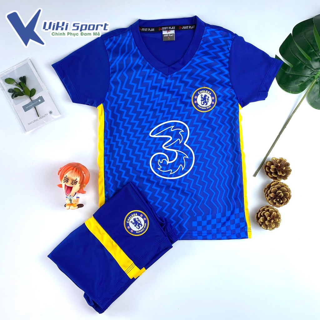 Bộ quần áo đá banh cho bé độ tuổi từ 1 đến 14 tuổi JP02 - ViKi Sport
