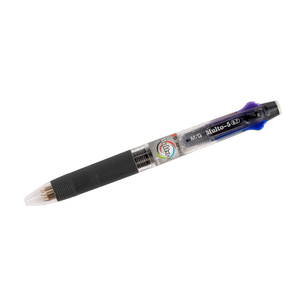 Bút bi 5 màu M&G APB80572, hàng chất lượng ko gai tắc mực