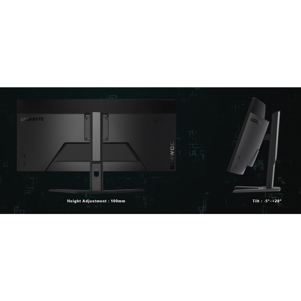 Màn Hình Cong Gaming Gigabyte G34WQC 3‎4 Inch Ultrawide (WQHD/VA/144Hz/1ms) - Hàng Chính Hãng