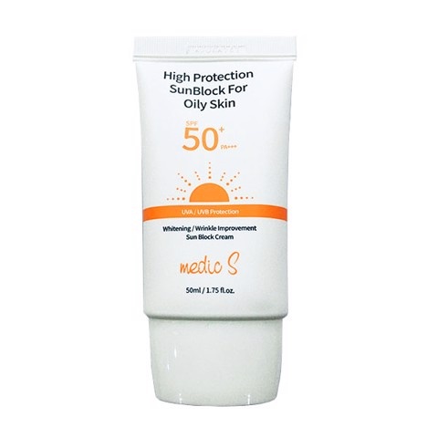 Kem Chống Nắng Medic S High Protection Sunblock For Oily Skin SPF50+ PA+++ - 50ml