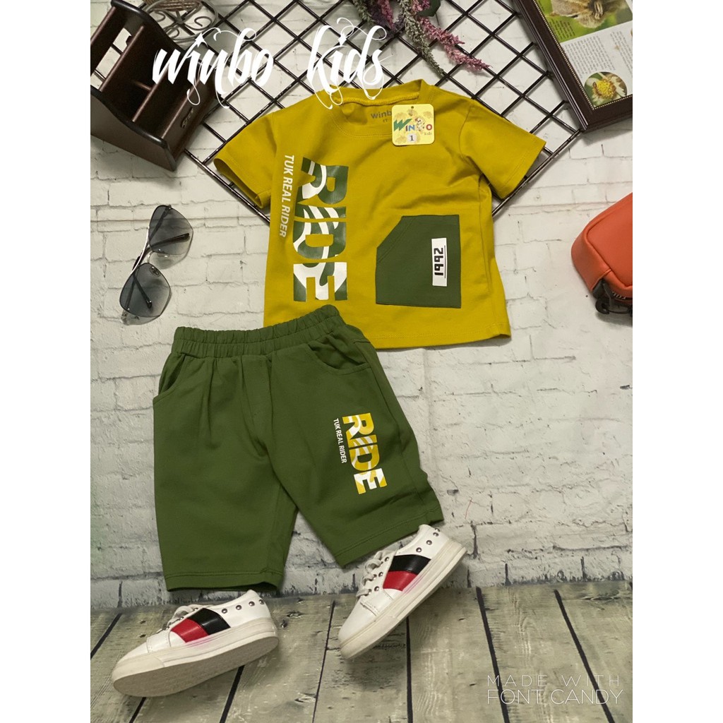 BỘ THUN TAY NGẮN BÉ TRAI SIZE ĐẠI