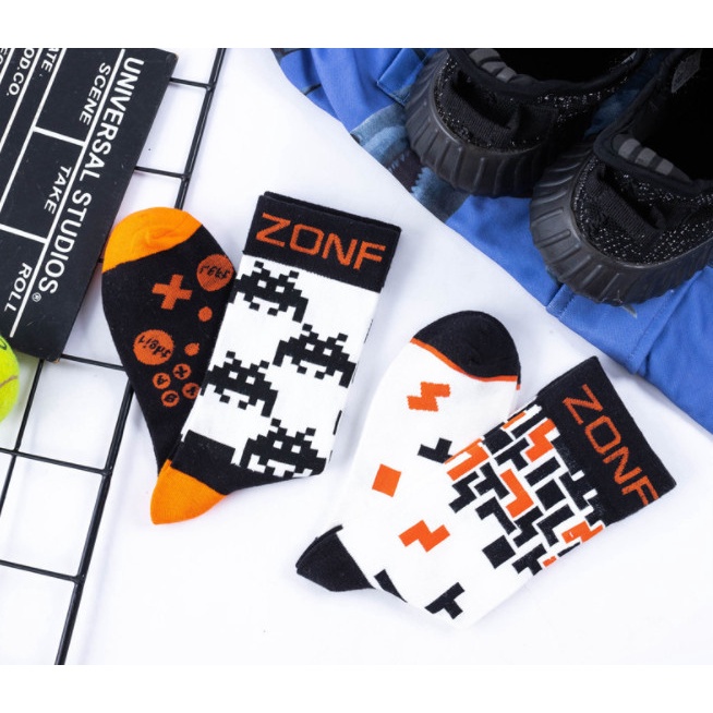 Vớ thể thao GANE ZONF cao cổ Nam Nữ phong cách trẻ trung, năng động.
