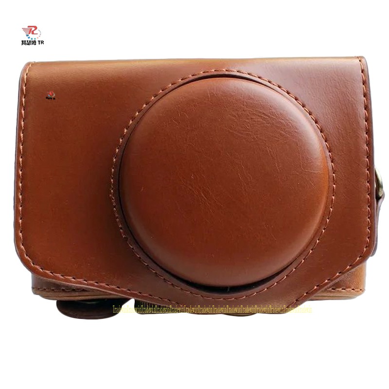 Bao Da Pu Cho Máy Ảnh Canon Powershot Sx740 Hs Kèm Dây Đeo Vai