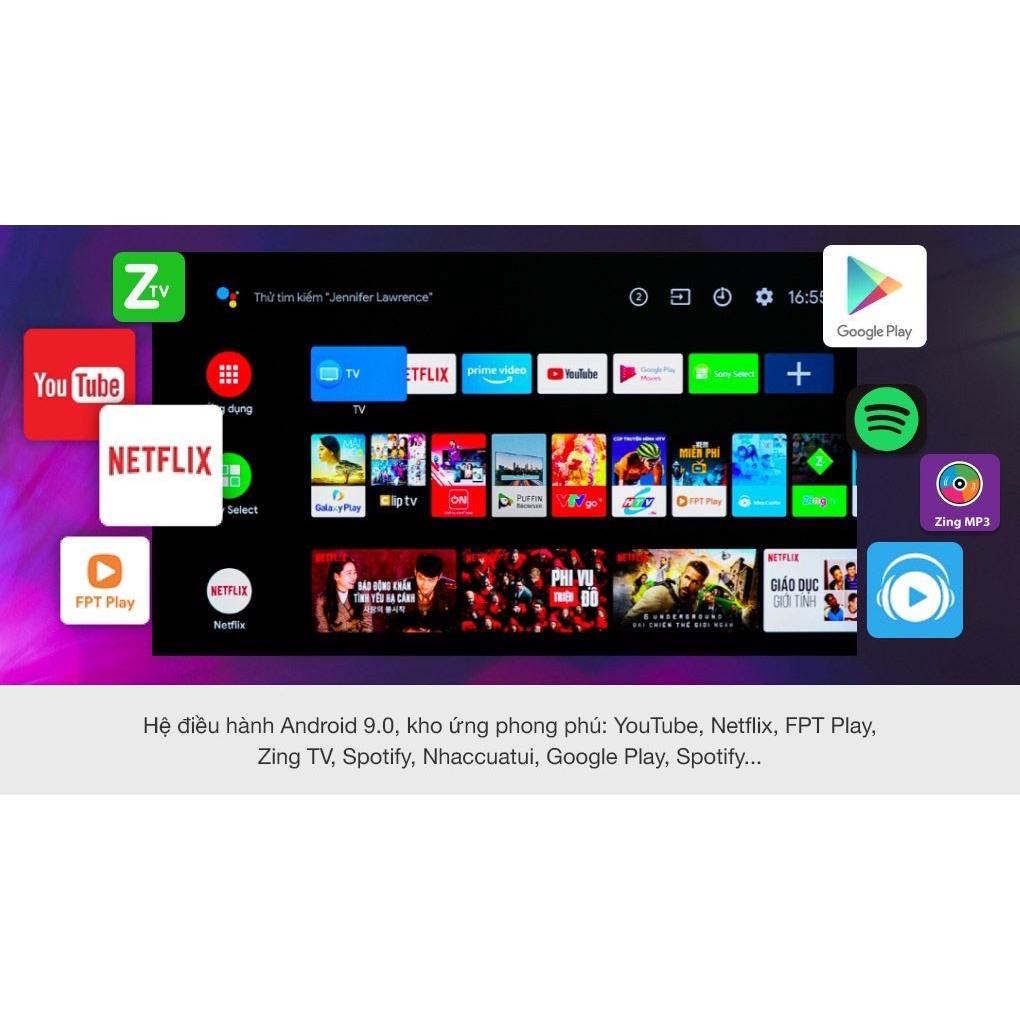 Android Tivi Sony 4K 55 inch KD-55X8000H | BigBuy360 - bigbuy360.vn