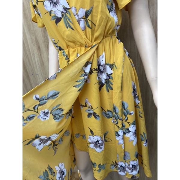 Đầm voan hoa 2 lớp