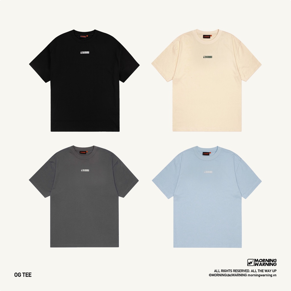 Áo thun Morning Warning OG -  Áo Thun Unisex Form Rộng Tay Lỡ Oversize Cotton 100% Local Brand