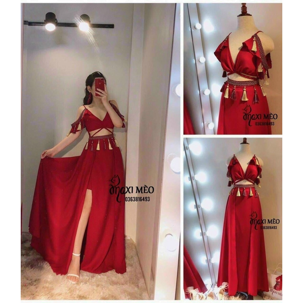 Đầm Maxi Vintage Nhiều Mẫu Đi Biển Du Lịch Chụp Ảnh Sống Ảo Cực Sang Bin Sports MA004