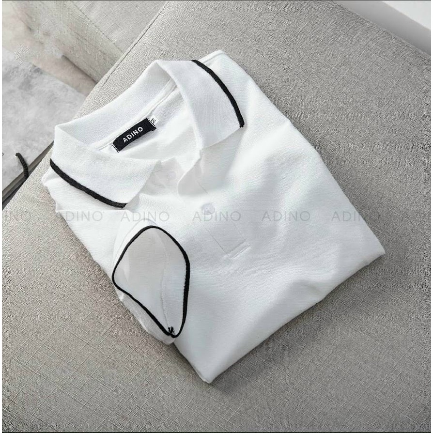 Áo polo, áo polo nam nữ phối viền mặc đồ đôi nam nữ siêu đẹp phom dáng chuẩn - Bô store
