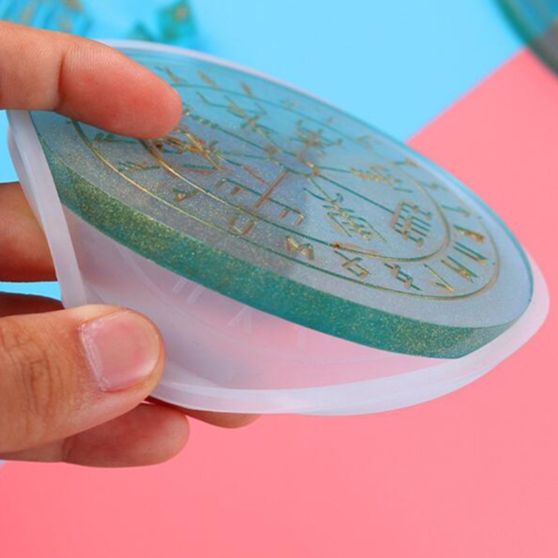 Set 2 Khuôn Silicon Epoxy Resin Biểu Tượng Runes Cho Bàn Chơi Game Viking