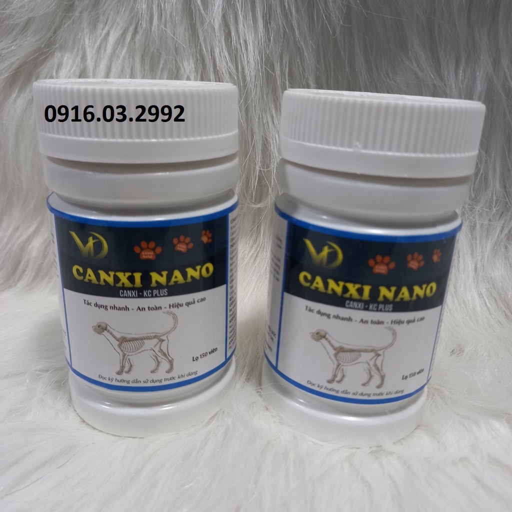 Canxi Nano cho chó mèo, Canxi nano cho chó chống hạ bàn cụp tai