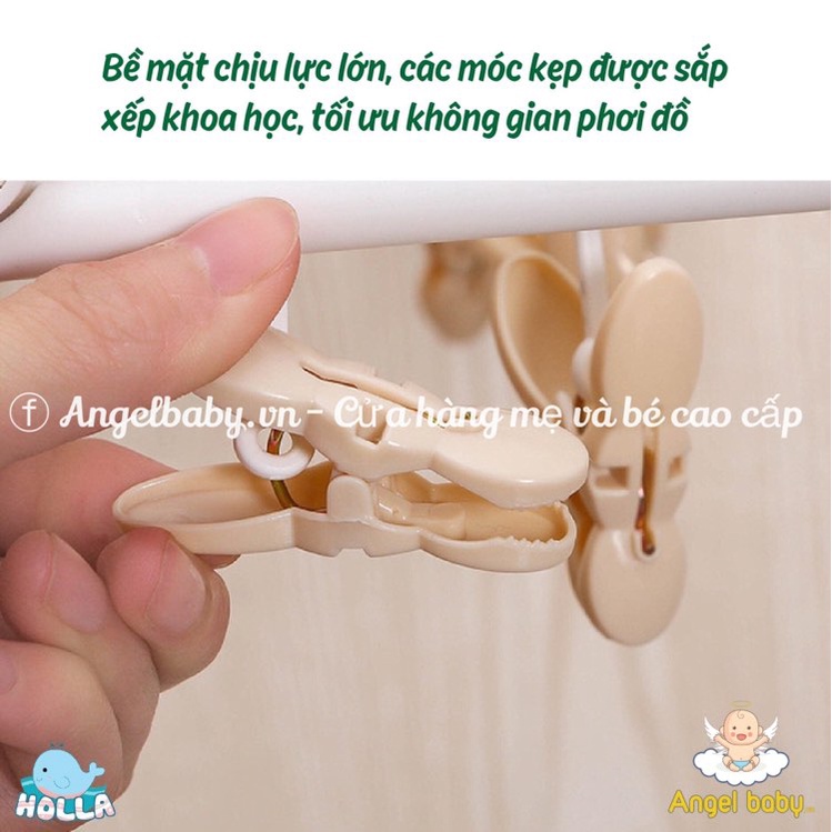 Móc chùm tròn Holla 32 kẹp/ Chùm Vuông Holla 24 kẹp siêu dày, bền, đẹp