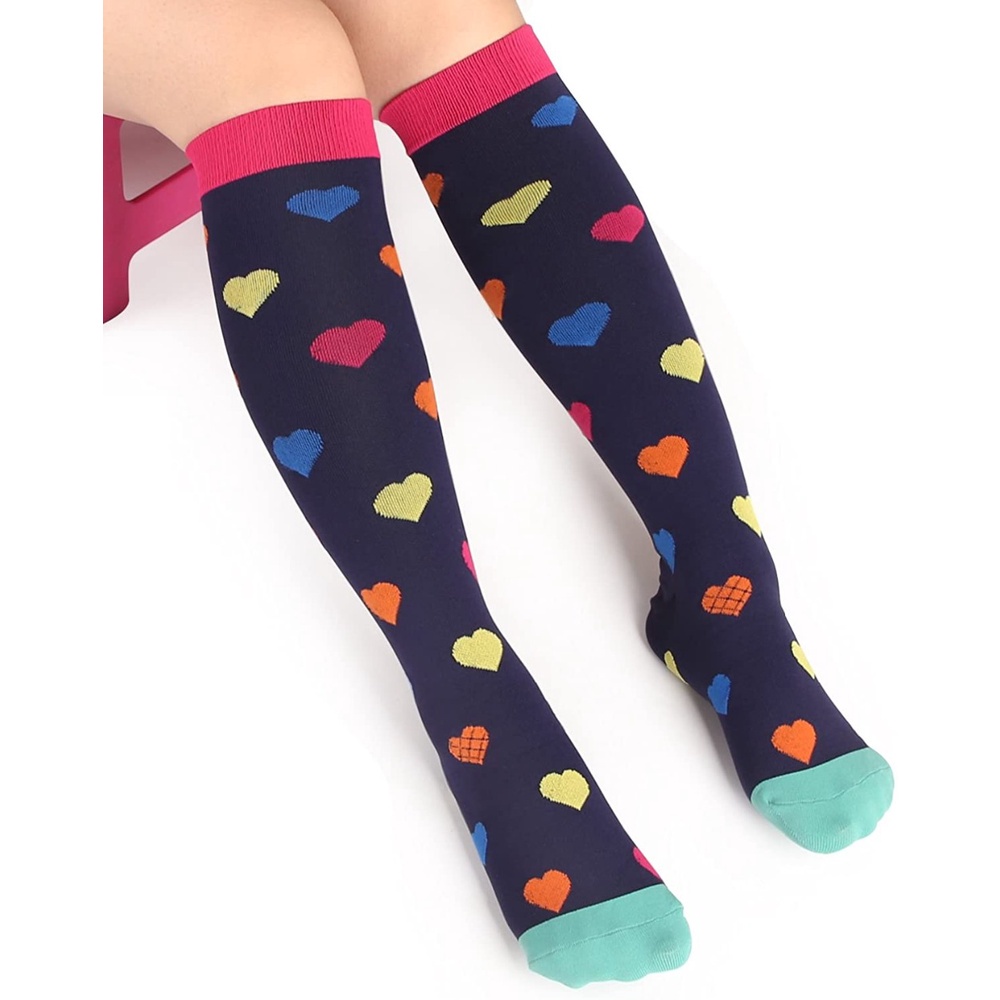 Nén Tất Nam Nữ Unisex Thể Thao Tất 30 MmHg Ngăn Ngừa Giãn Tĩnh Mạch Y Tá Tất Bóng Đá Chạy Bộ Vớ