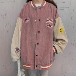 ÁO KHOÁC BOMBER NHUNG GÂN K04 (ảnh thật phía cuối)