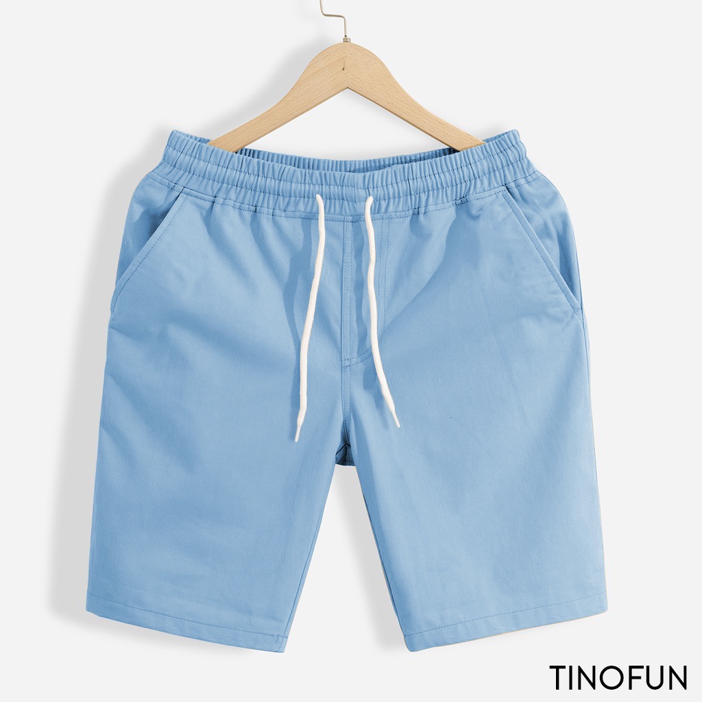 Quần short nam kaki UNIFUN Quần đùi nam mã TT11 thể thao dáng lửng tập gym co giãn có chun mùa hè