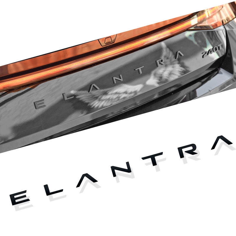 Sticker Logo 3D Bằng Nhựa ABS Dán Trang Trí Xe Hơi Hyundai Elantra