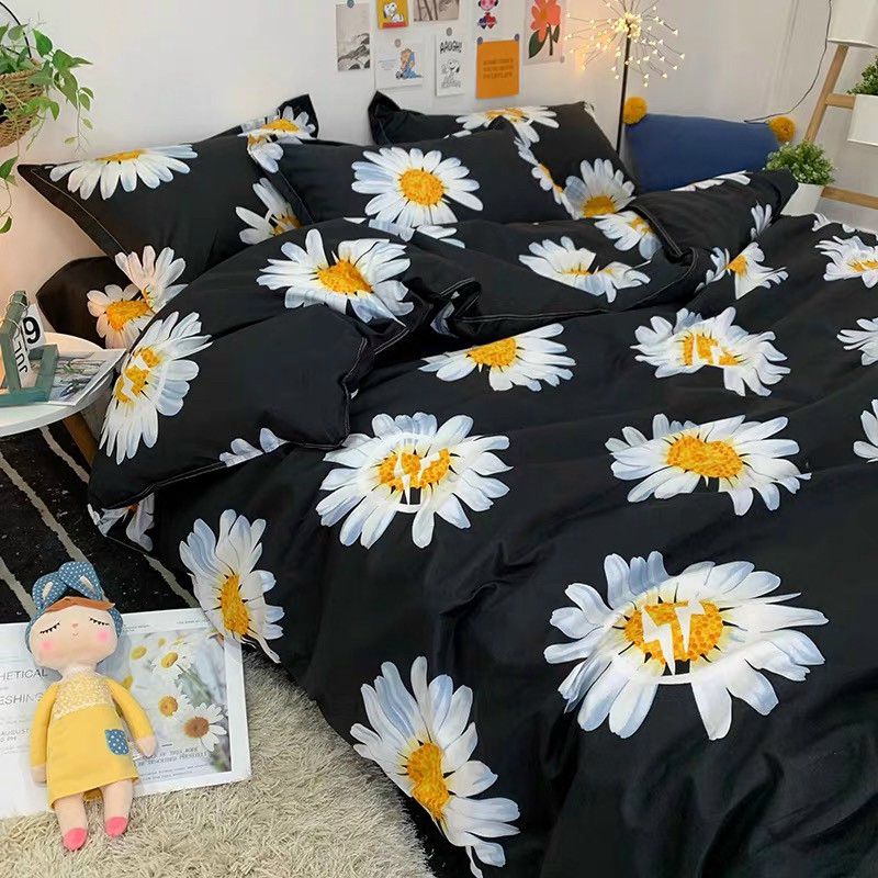Cotton Poly Nhập Khẩu - Cúc Họa Mi Đen (SP0013321)