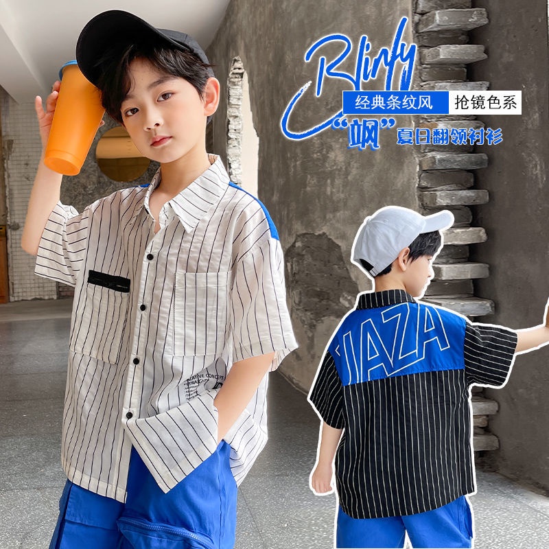 Bộ Áo Sơ Mi cotton Mỏng + Quần Dài Phong Cách Phương Tây Thời Trang Mùa Hè Hàng Mới Dành Cho Bé Trai Bé Gái 2022