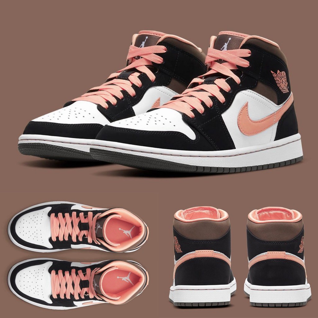 Giày Jordan 1 Mid SE 'Peach Mocha' AUTHENTIC