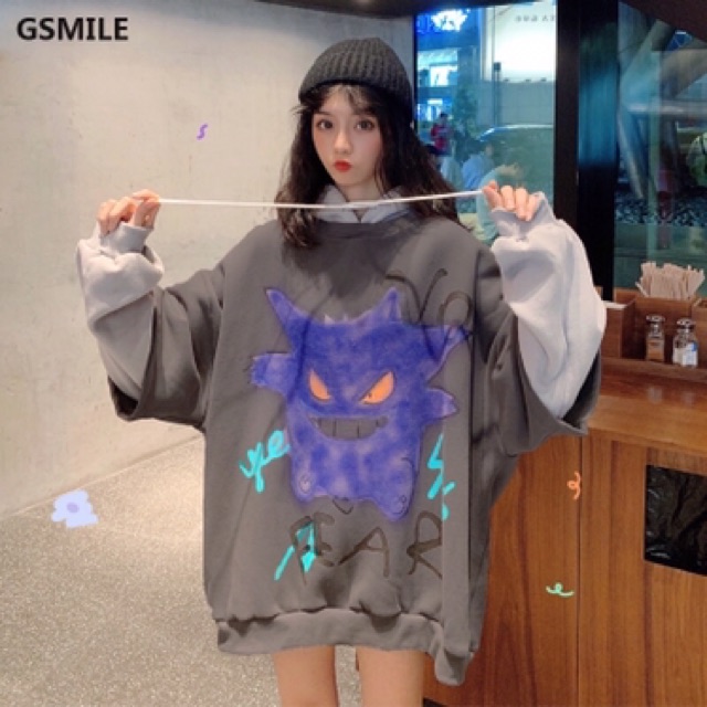 <ORDER-JS/Trương Minh Kỳ>Áo hoodie form rộng hoạ tiết hoạt hình uluzzang | BigBuy360 - bigbuy360.vn