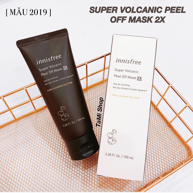 [ MẪU MỚI ] Mặt nạ đất sét INNISFREE SUPER VOLCANIC PEEL OFF MASK 2X