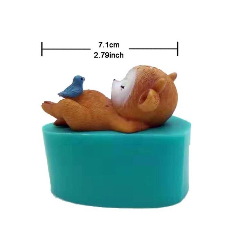 Khuôn Silicon Tạo Hình Con Nai 3d Trang Trí Bánh