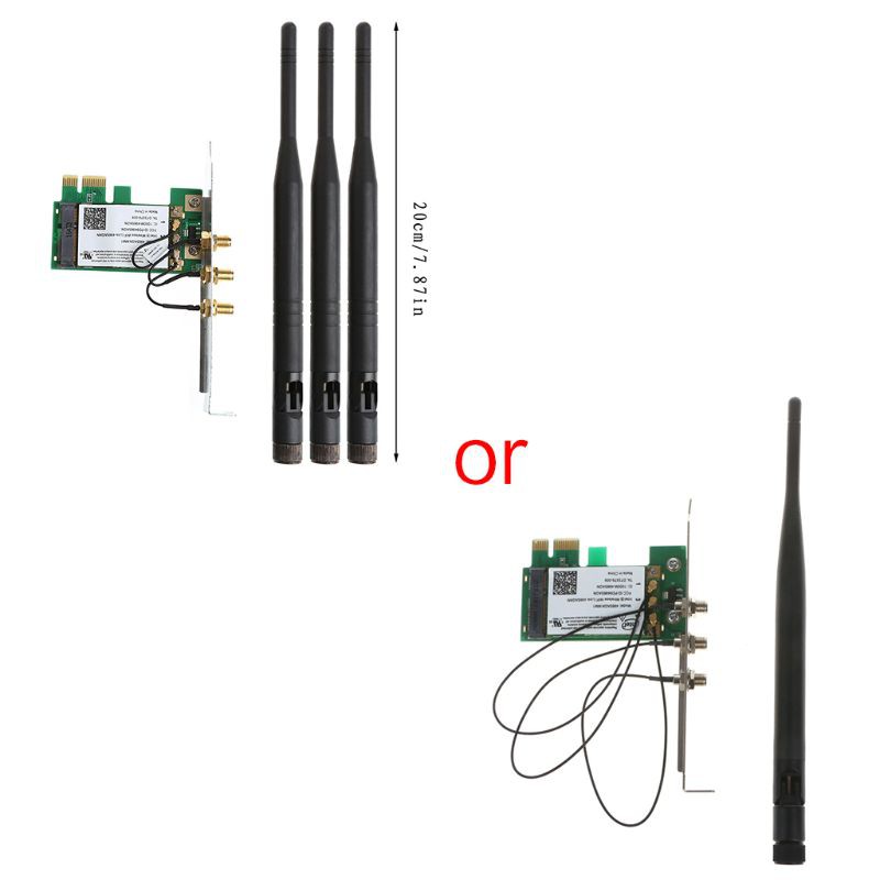 Bộ ăng ten thu sóng kép 2.4 / 5GHz 300M không dây và 3 ăng ten chuyên dụng