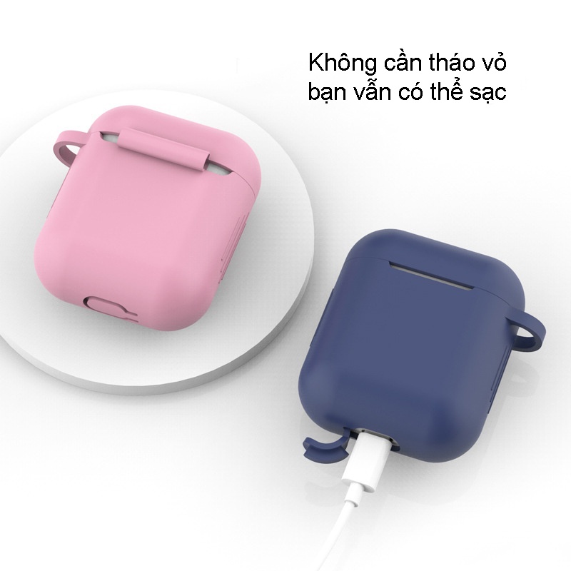 Bao Da Đựng Tai Nghe Không Dây HOLOCOM V01 - Tai Nghe Bluetooth Tặng Kèm Móc Treo - Bảo Vệ Tai Nghe Chống Va Đập