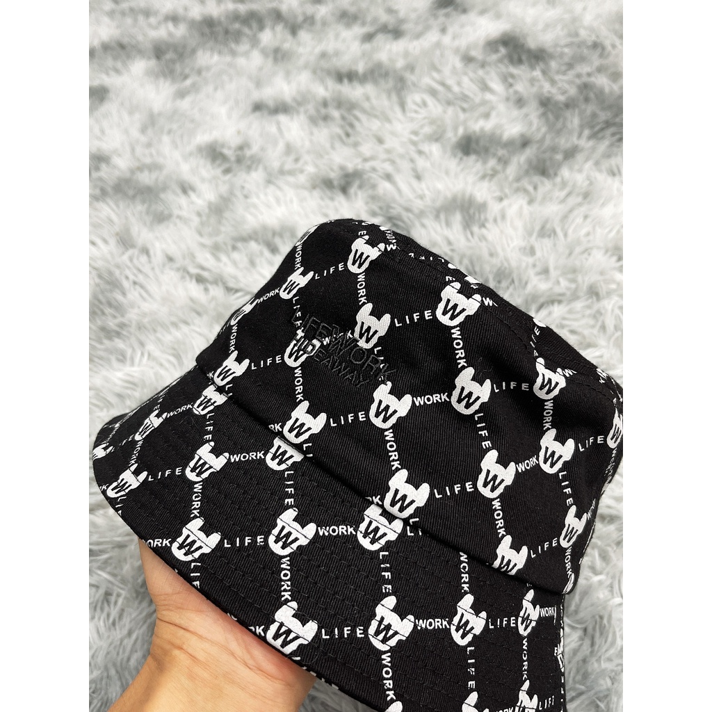 Nón Vành Life Work Monogram Bucket Hat H90