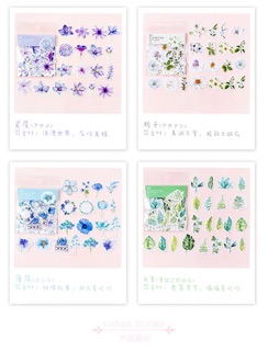 Set sticker hoa theo màu Mo-card - 45pcs