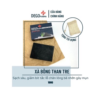 Xà bông thiên nhiên than tre DEGO PHARMA 100G - Sáng Da Mờ Thâm