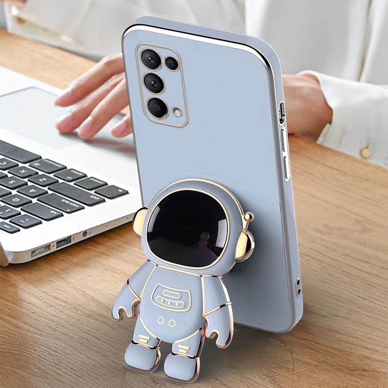Ốp Điện Thoại Silicon Mềm Có Giá Đỡ Hình Phi Hành Gia Cho Samsung Galaxy S22 S22 Plus S22 Ultra S21 FE S21 Ultra S21 Plus S21