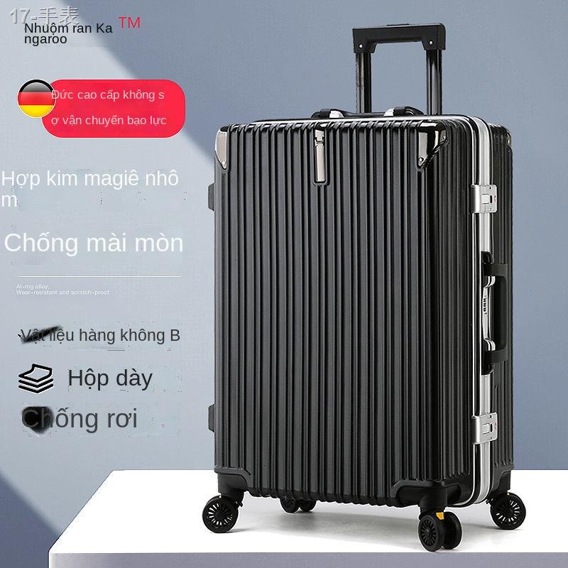 【2022】Hộp đựng xe đẩy, hành lý sức chứa lớn, mật khẩu bánh đa năng, vali doanh nhân, nam nữ sinh viên