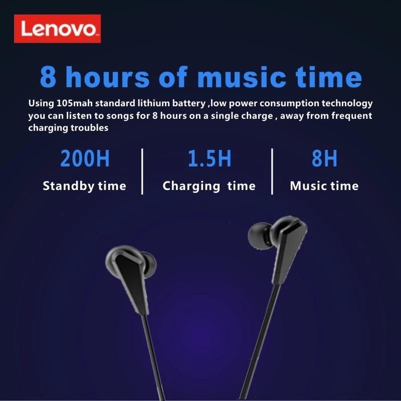 Tai Nghe Thể Thao Lenovo HE01 Nghe Nhạc Đàm Thoại Rảnh Tay Phù Hợp Hoạt Động Thể Thao