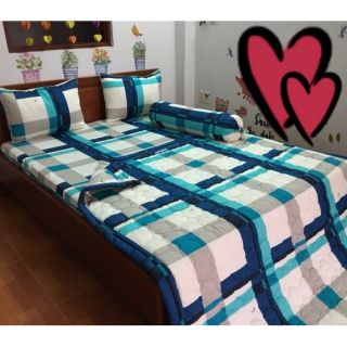Bộ ga gối cotton thắng lợi M8