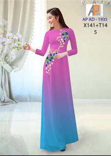 Vải áo dài ombre