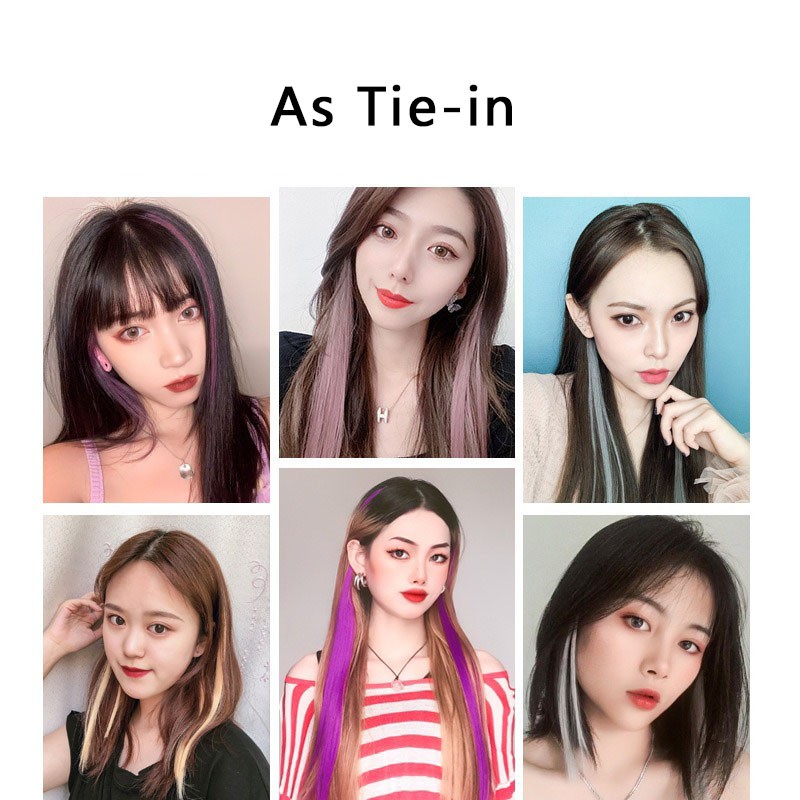 Tóc Giả Dài Thẳng Tự Nhiên Nhiều Màu Sắc Cá Tính Như Lisa