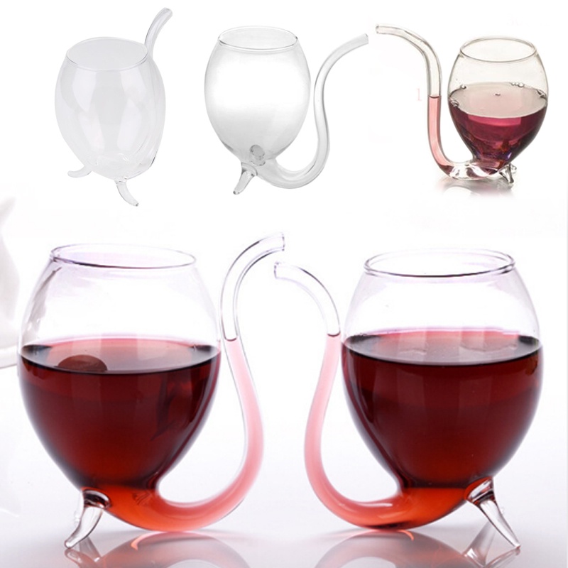 The Vampire Wine Glass Comes With A Super Convenient Mouth