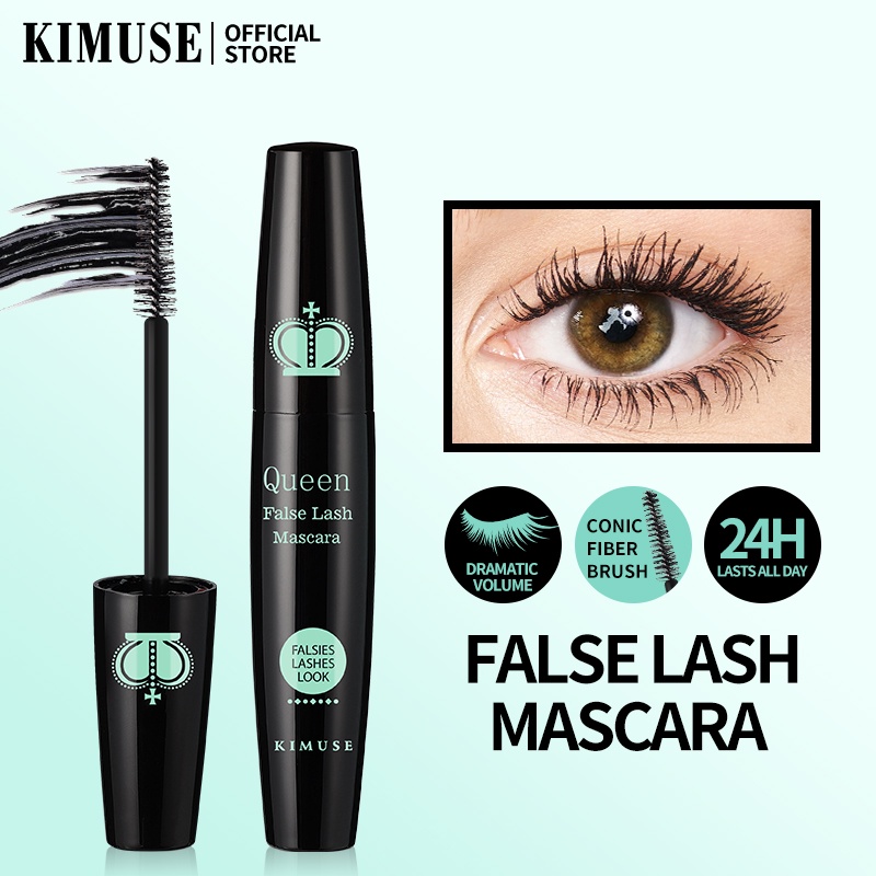 Mascara KIMUSE màu đen làm dày mi chống thấm nước lâu trôi 30g