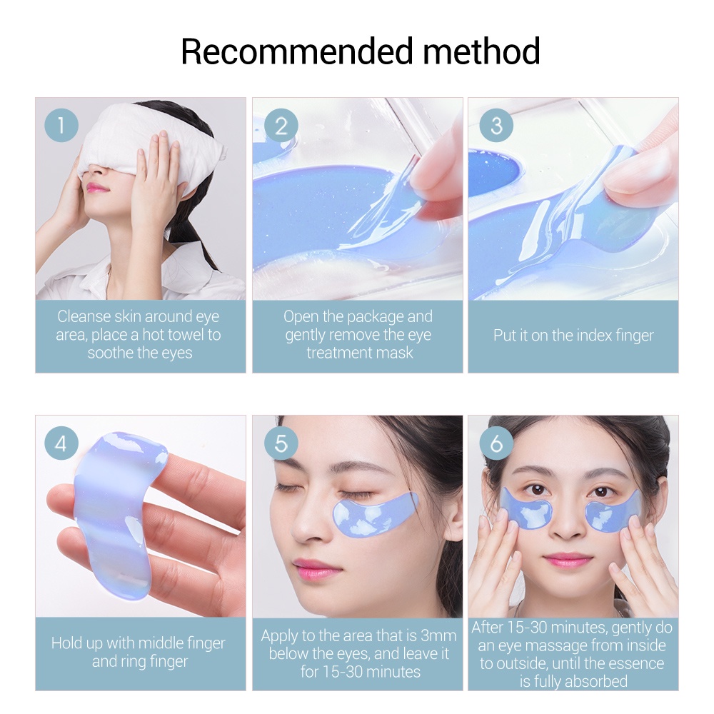 Mặt Nạ Mắt Lanbena Collagen Xóa Quầng Thâm Bọng Mắt Túi Chống Lão Hóa Làm Săn Chắc Vùng Mắt 1pair- Vibesvietnam