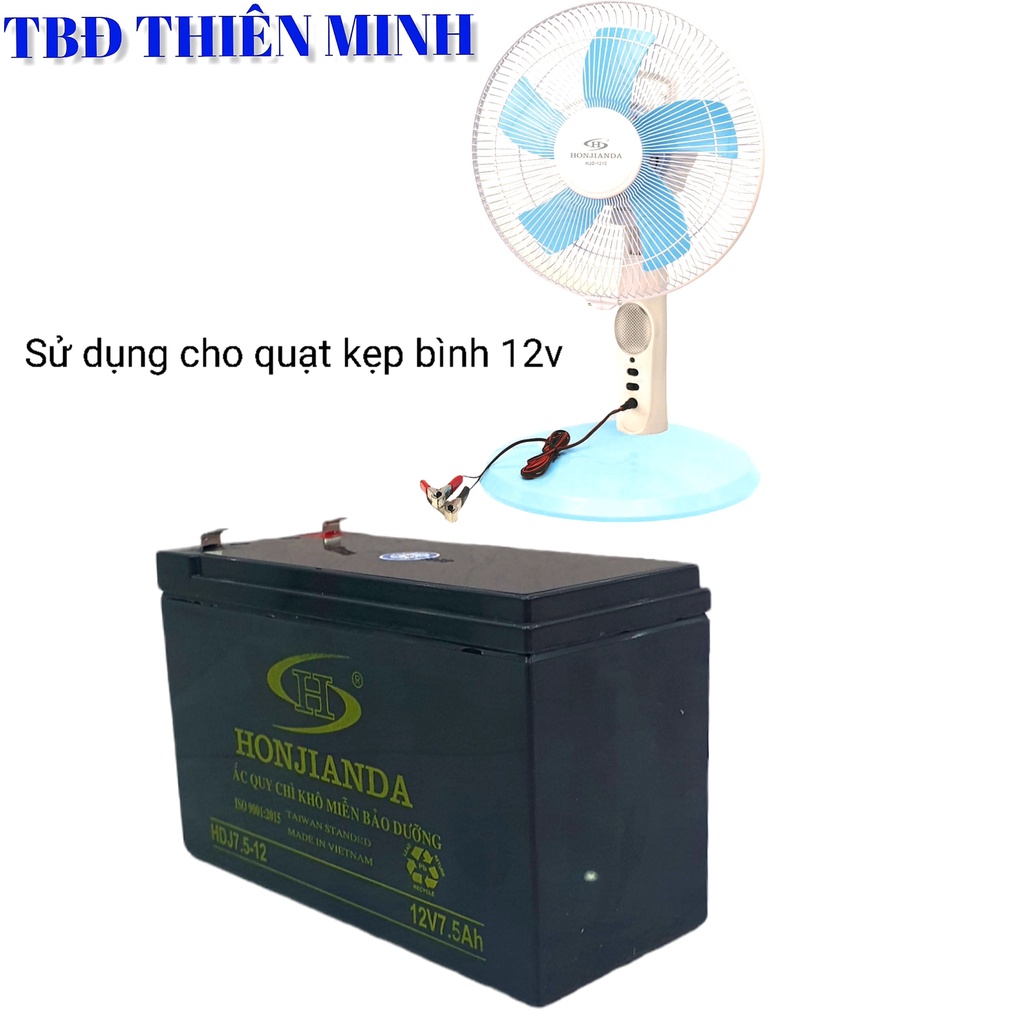 BÌNH ẮC QUY KHÔ 12V HONJIANDA 7.5Ah