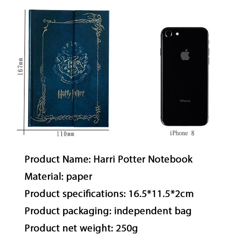 Sổ tay bìa cứng họa tiết Harry Potter độc đáo cổ điển