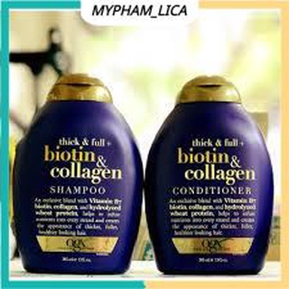 Dầu gội Biotin Collagen tím xuất sứ Mỹ cặp gội xả 385ml_sale cực mạnh