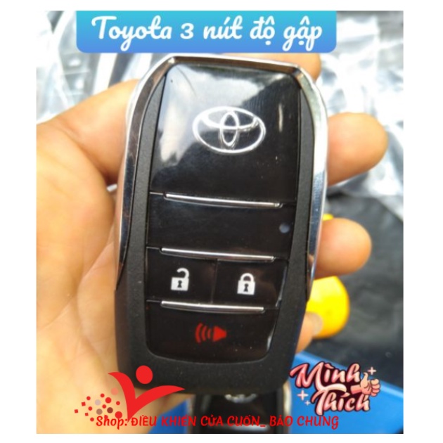 Vỏ chìa khóa xe altis, inova, fortuner, camry loại 3 nút chìa thẳng zin và chìa độ gập đời mới dành cho xe bản đủ