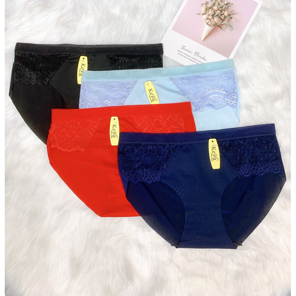 Quần chíp nữ su phối ren kháng khuẩn chống viêm nhiễm | BigBuy360 - bigbuy360.vn