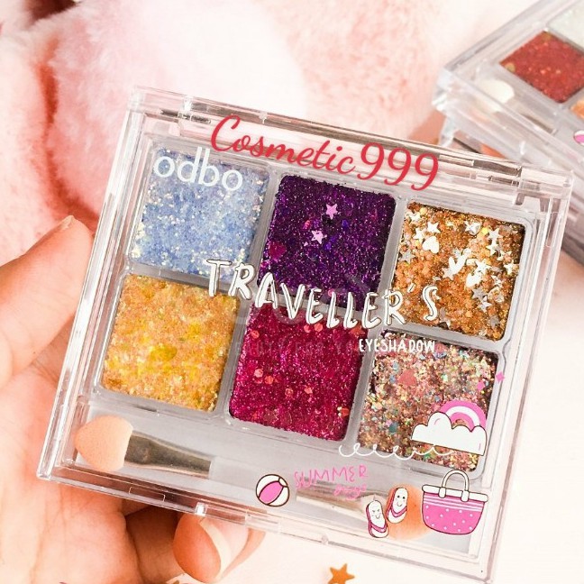auth 100% phấn mắt đính hạt Traveller's Summer Days (ảnh tự chụp)