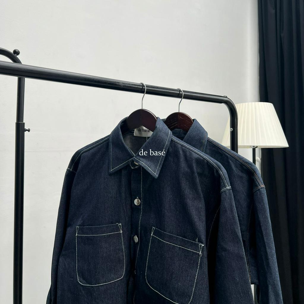 Áo Sơmi Denim -Oversize Denim Shirt - De Basé