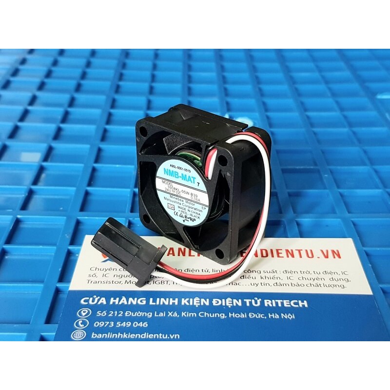 Quạt NMB 1608KL-05W-B39 0.08A/24V 40*40*20mm zắc đen
