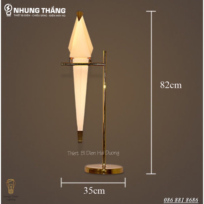 Đèn Cây Đứng Chim Hạc Cao Cấp DB-C1 - Cao 82cm - Kiểu Dáng Sang Trọng - Trang Trí Phòng Khách,Phòng Ngủ,Đọc Sách