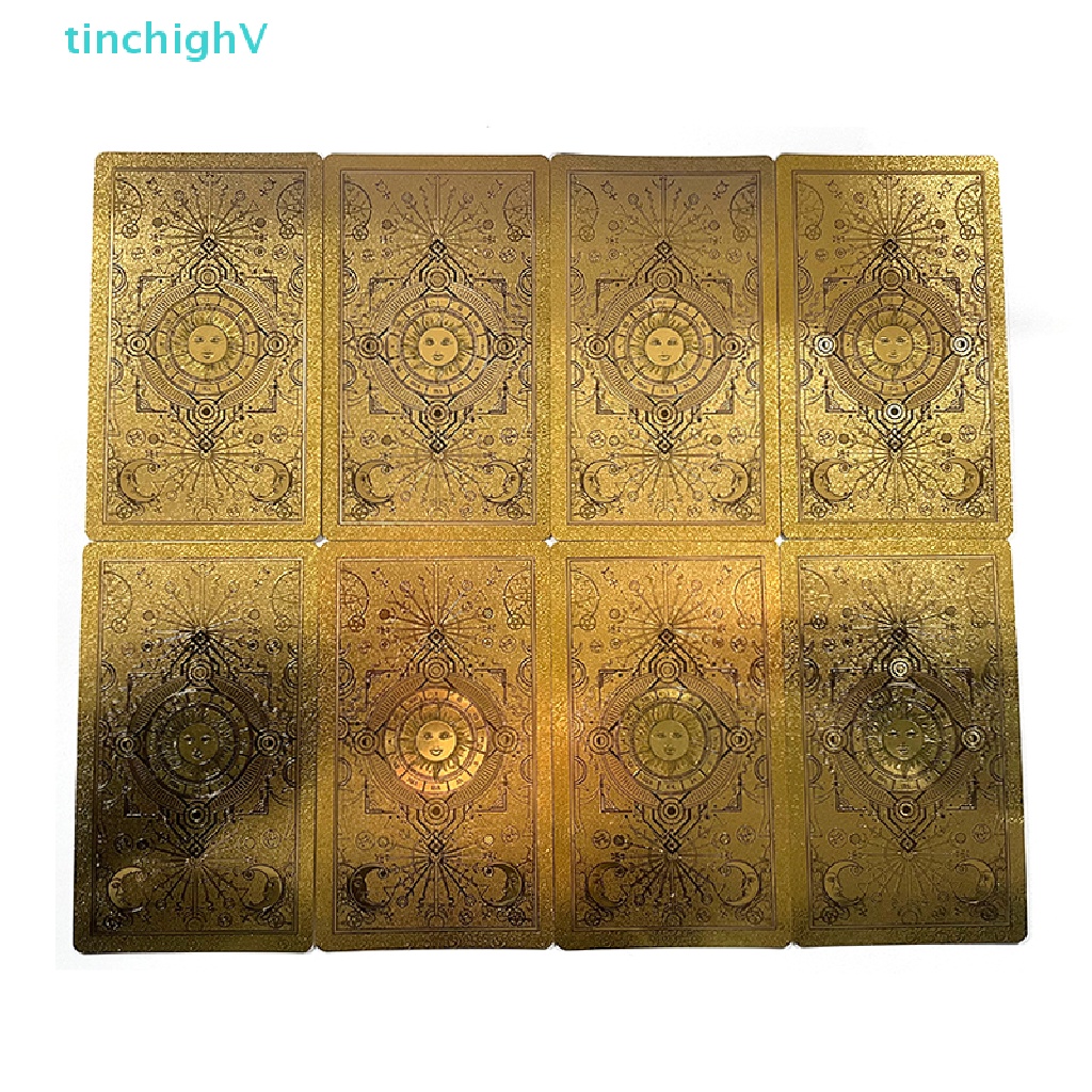 Bộ Bài Tarot Bằng Giấy PVC Mạ Vàng Chống Thấm Nước Và Mài Mòn