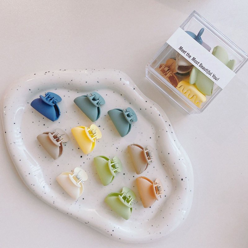 HỘP 10 KẸP MÁI ĐỈNH MÀU PASTEL